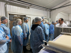 Социальный партнер ООО «Здоровые продукты» встречал студентов «Курганинского аграрно-технологического техникума»